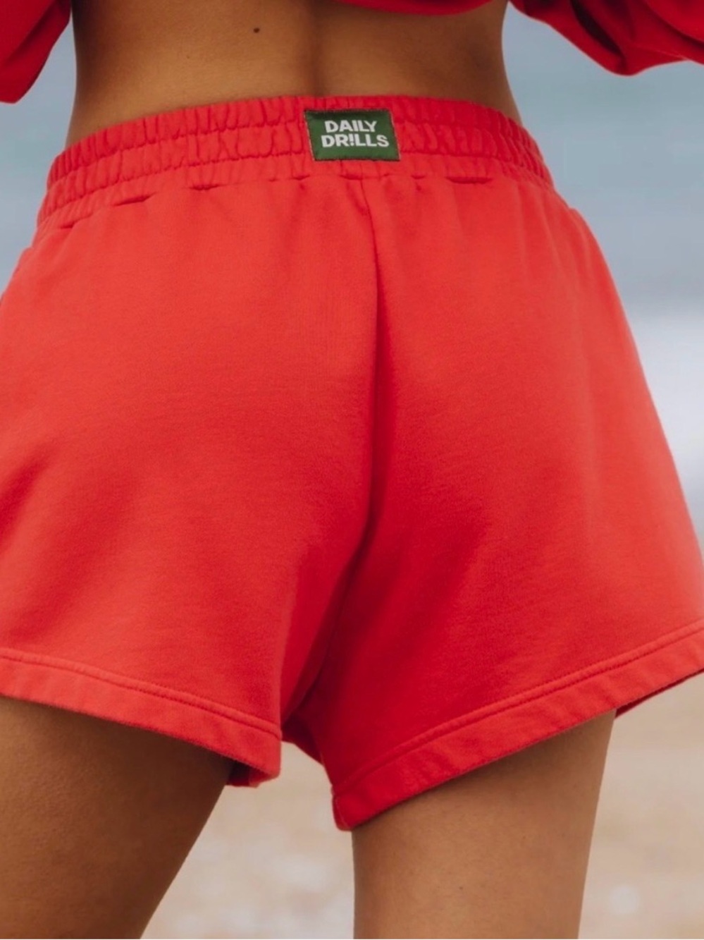 Daily Drills Rare Red Sweat Shorts Sz M/L